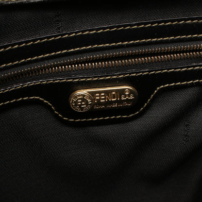 ペカン ショルダーバッグ トートバッグ PVC レザー ダークブラウン ブラック フェンディ バッグ FENDI