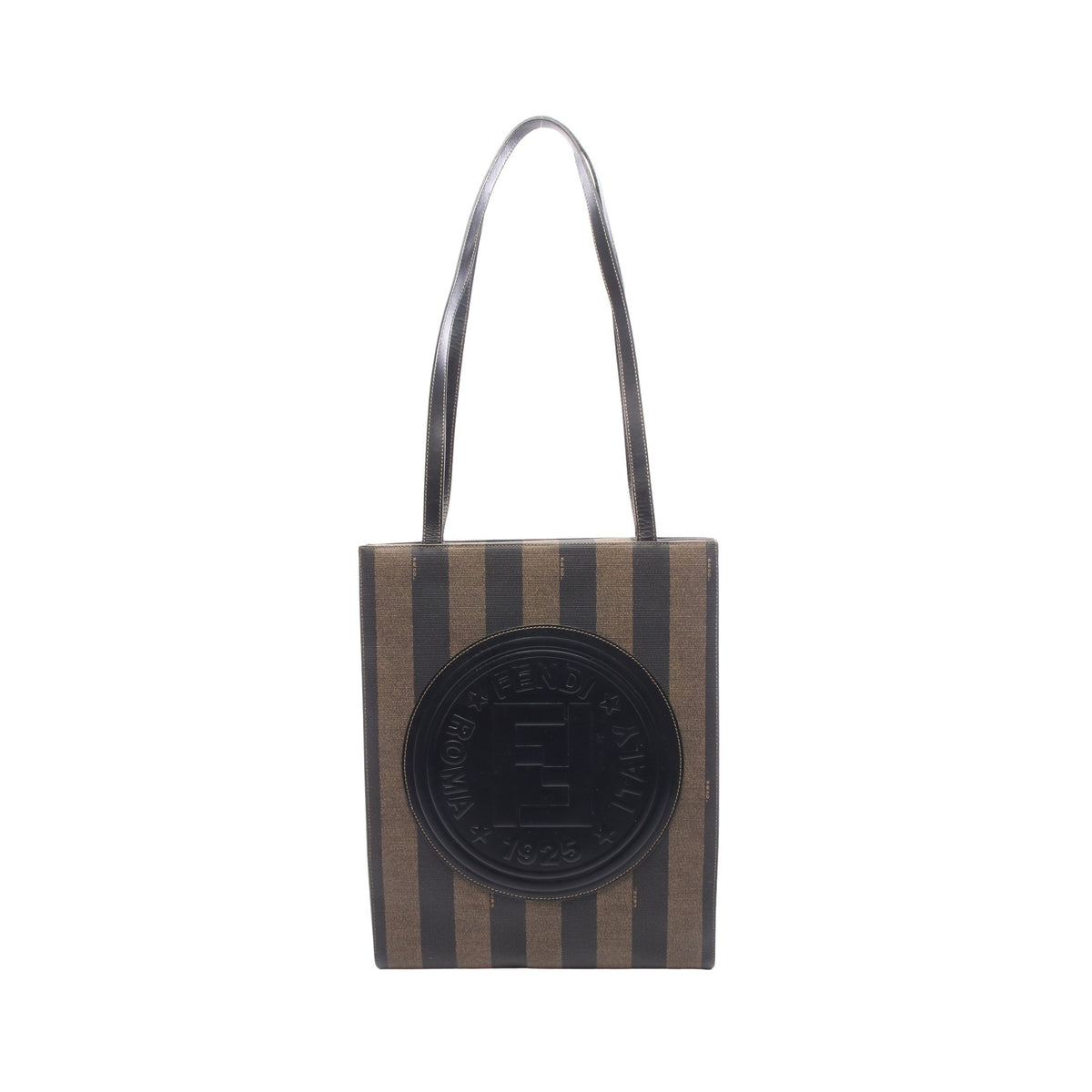 ペカン ショルダーバッグ トートバッグ PVC レザー ダークブラウン ブラック フェンディ バッグ FENDI