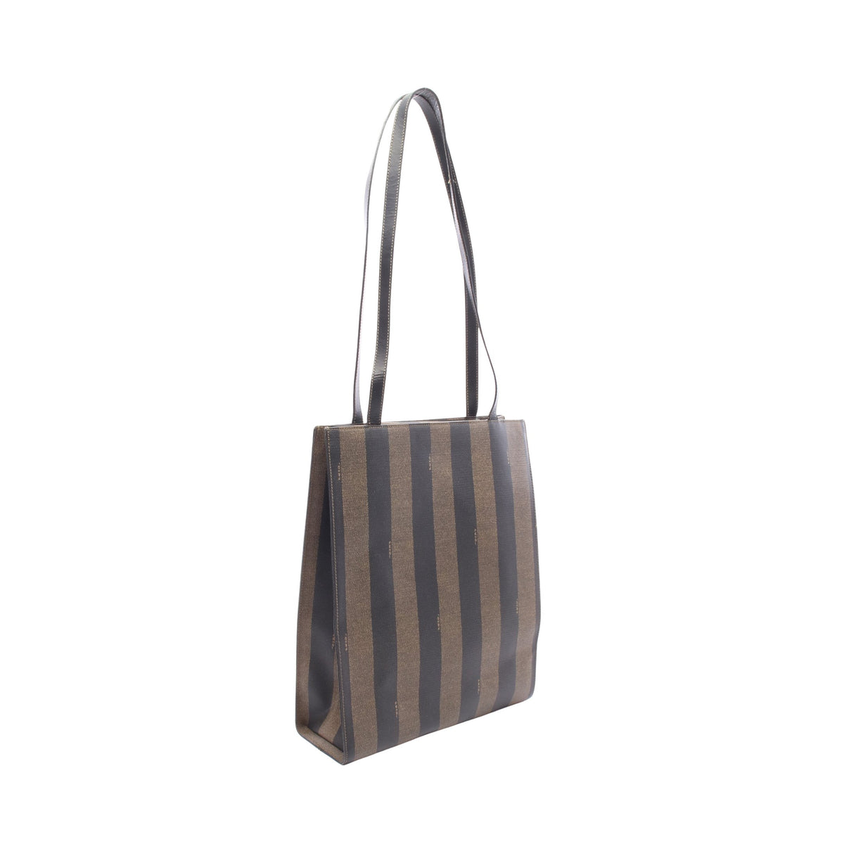 ペカン ショルダーバッグ トートバッグ PVC レザー ダークブラウン ブラック フェンディ バッグ FENDI