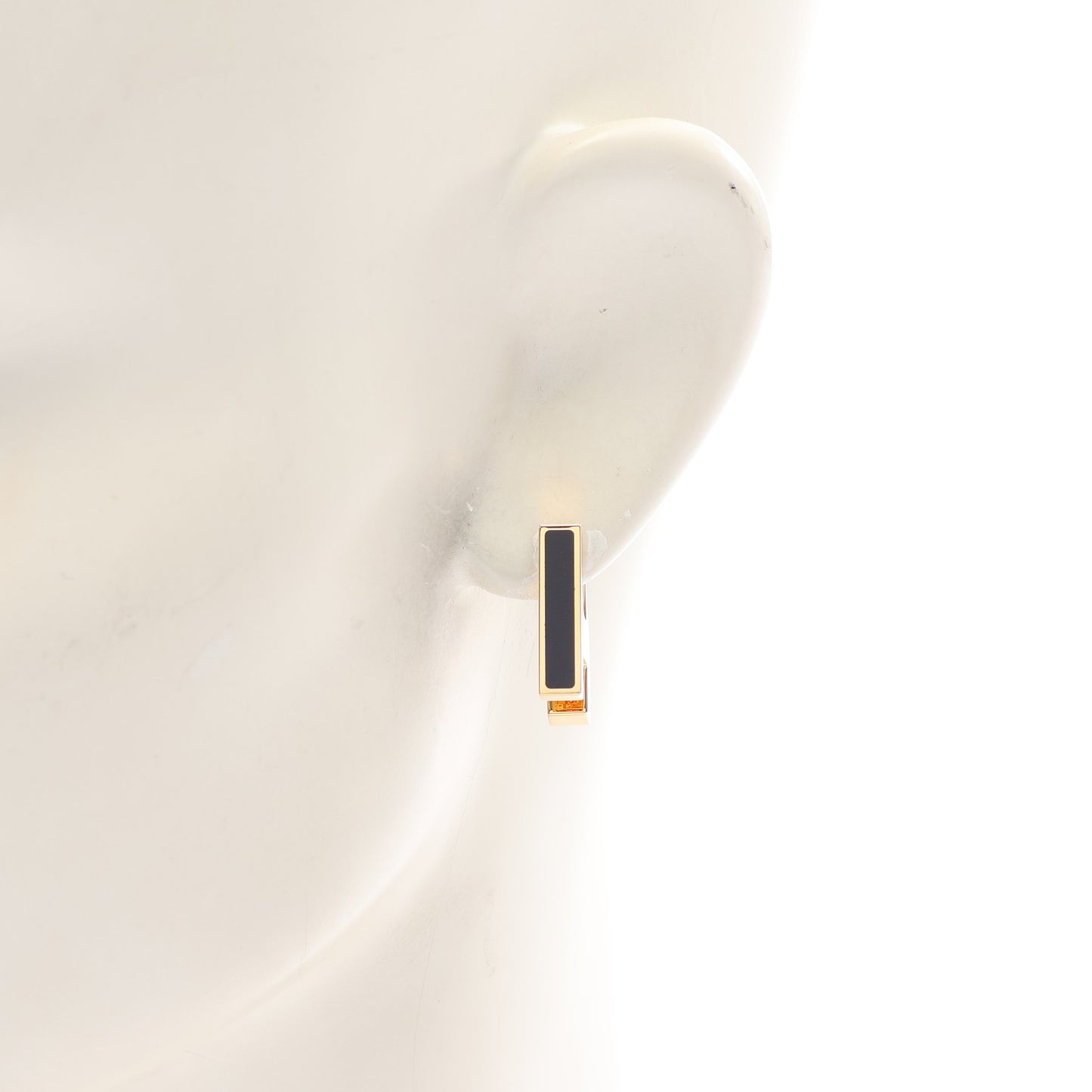 シングルピアス H ピアス GP ゴールド ブラック エルメス