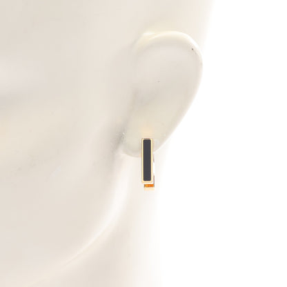 シングルピアス H ピアス GP ゴールド ブラック エルメス