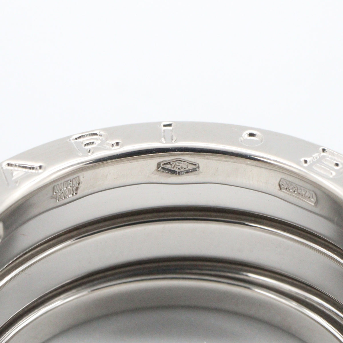 B-zero1 ビーゼロワン リング 4バンド リング 指輪 K18WG ホワイトゴールド ブルガリ