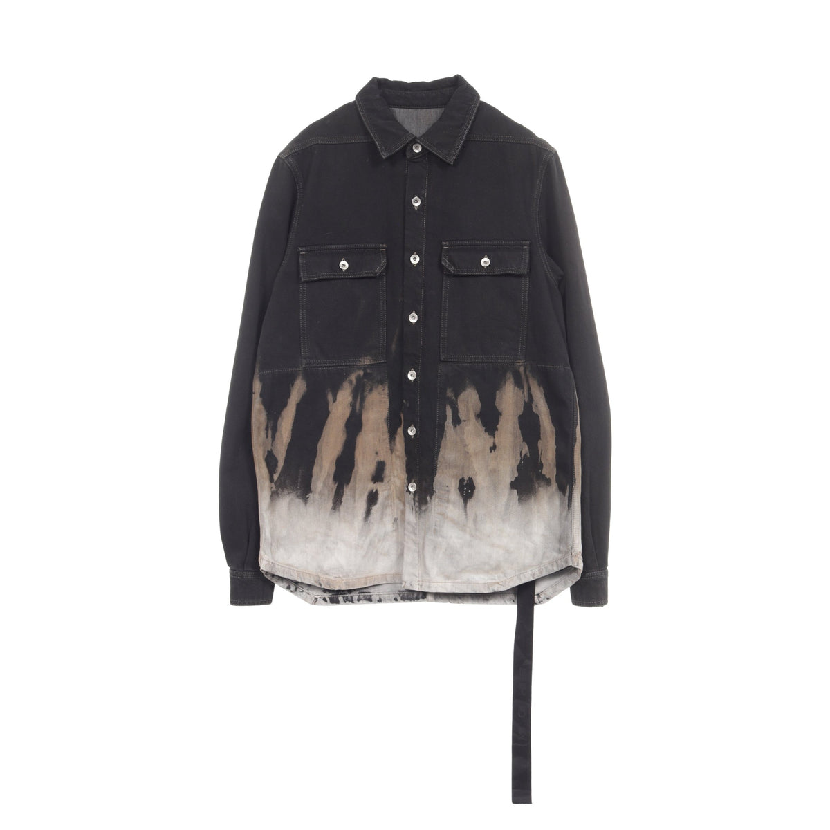 OUTERSHIRT ヴィンテージ加工 デニムジャケット コットン ブラック ベージュ グレー リックオウエンスダークシャドウ