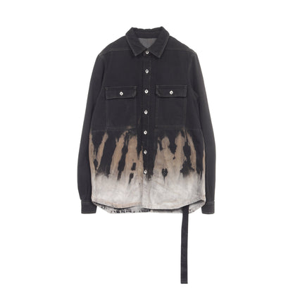 OUTERSHIRT ヴィンテージ加工 デニムジャケット コットン ブラック ベージュ グレー リックオウエンスダークシャドウ