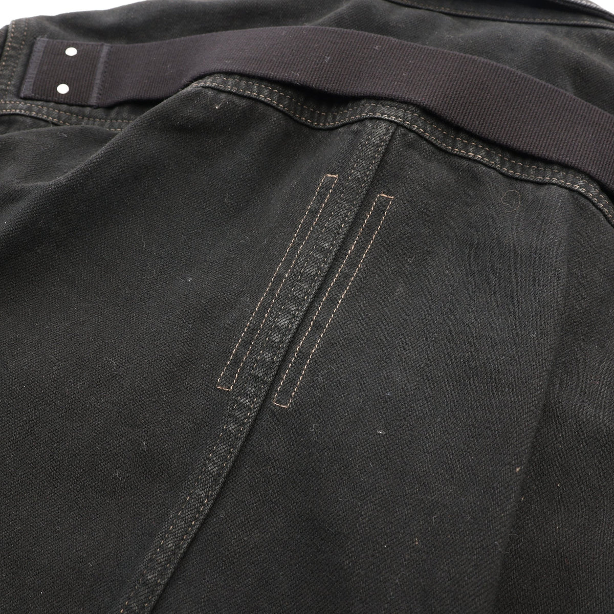 OUTERSHIRT ヴィンテージ加工 デニムジャケット コットン ブラック ベージュ グレー リックオウエンスダークシャドウ