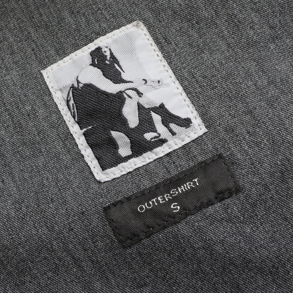 OUTERSHIRT ヴィンテージ加工 デニムジャケット コットン ブラック ベージュ グレー リックオウエンスダークシャドウ