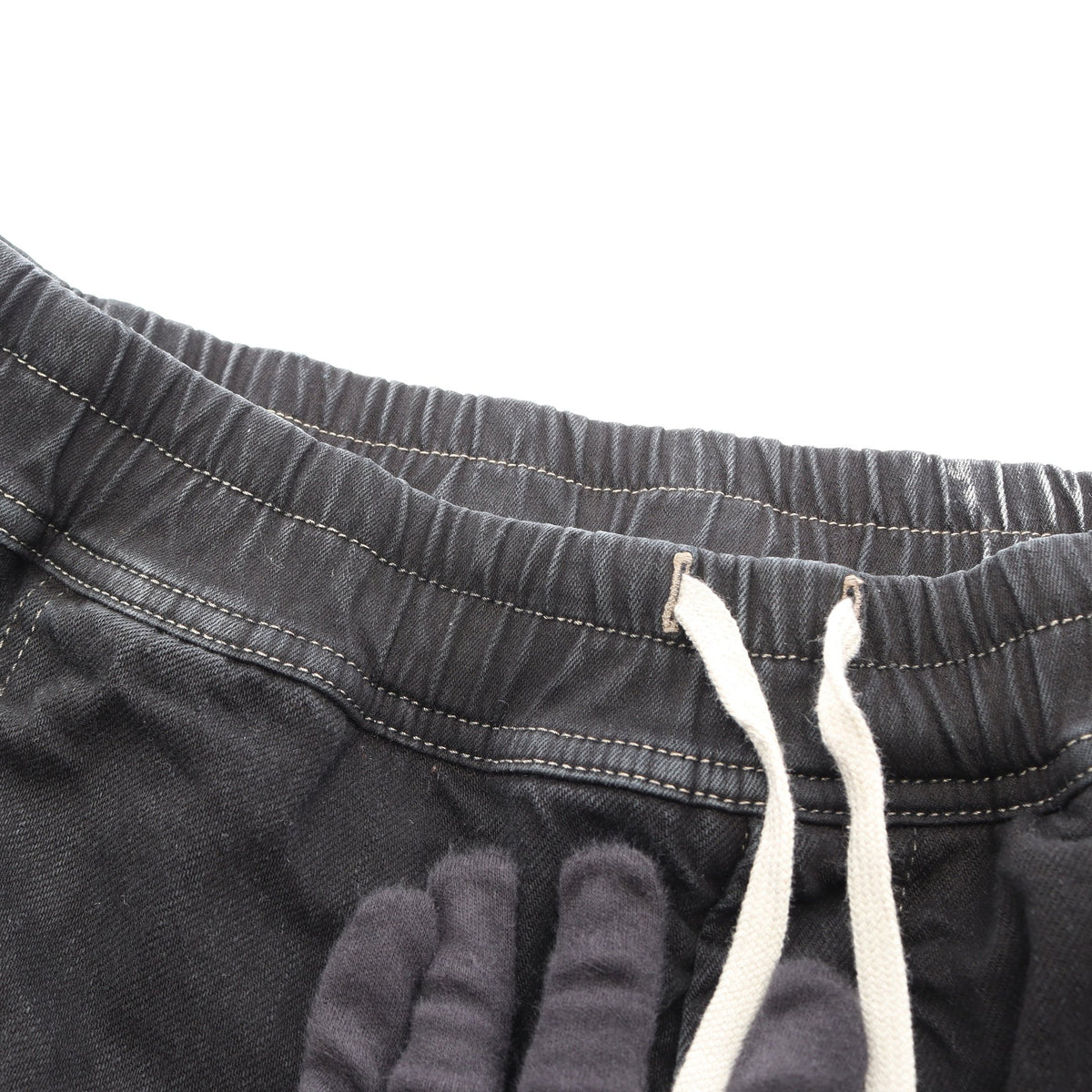 プッシャーパンツ デニムパンツ コットン ブラック マルチカラー リックオウエンスダークシャドウ
