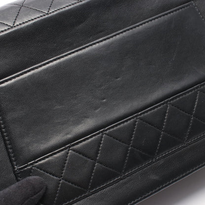 マトラッセ チェーンショルダーバッグ ラムスキン ブラック ゴールド金具 シャネル