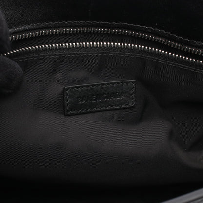 GRUNGY MESSENGER ミディアム ショルダーバッグ レザー ブラック バレンシアガ