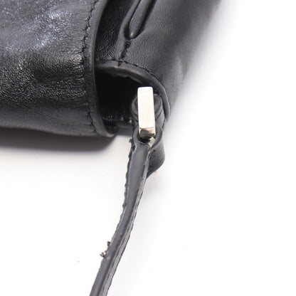 GRUNGY MESSENGER ミディアム ショルダーバッグ レザー ブラック バレンシアガ