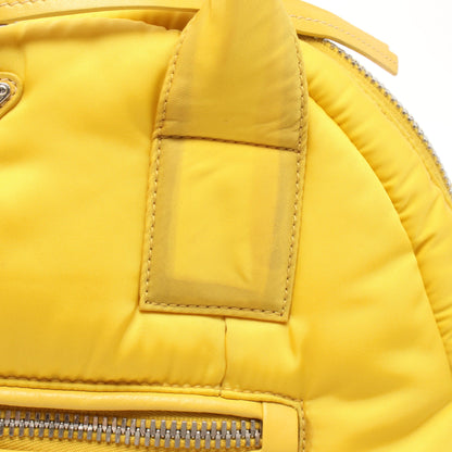 BOMBER ボンバー ハンドバッグ ナイロン レザー イエロー プラダ