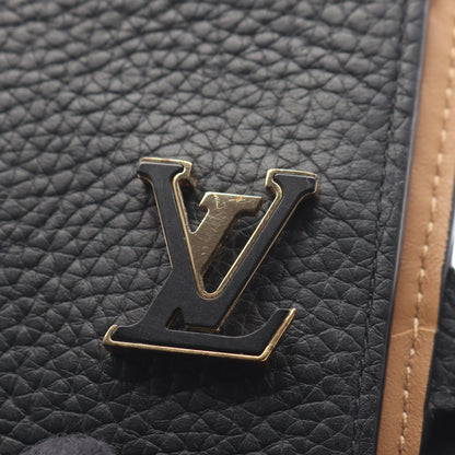 LV ヴェルティカル ウォレット コンパクト ノワール 二つ折り財布 トリヨンレザー ブラック ルイヴィトン