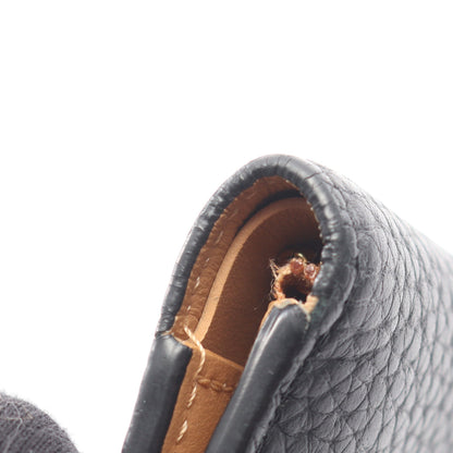 LV ヴェルティカル ウォレット コンパクト ノワール 二つ折り財布 トリヨンレザー ブラック ルイヴィトン