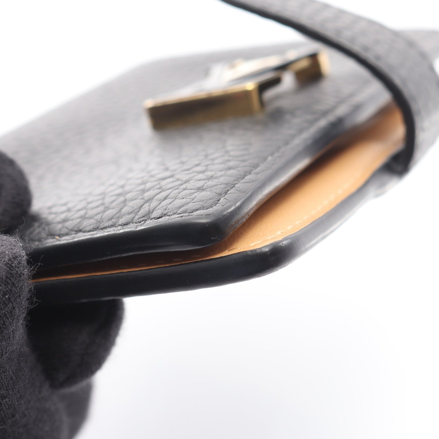 LV ヴェルティカル ウォレット コンパクト ノワール 二つ折り財布 トリヨンレザー ブラック ルイヴィトン