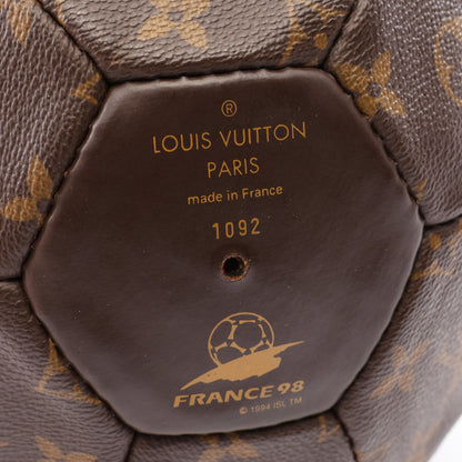 サッカーボール モノグラム 1998年フランスワールドカップ記念 3000個限定 ボール PVC ブラウン ルイヴィトン