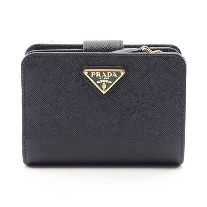 SAFFIANO TRIANGOLO 二つ折り財布 サフィアーノレザー ブラック プラダ