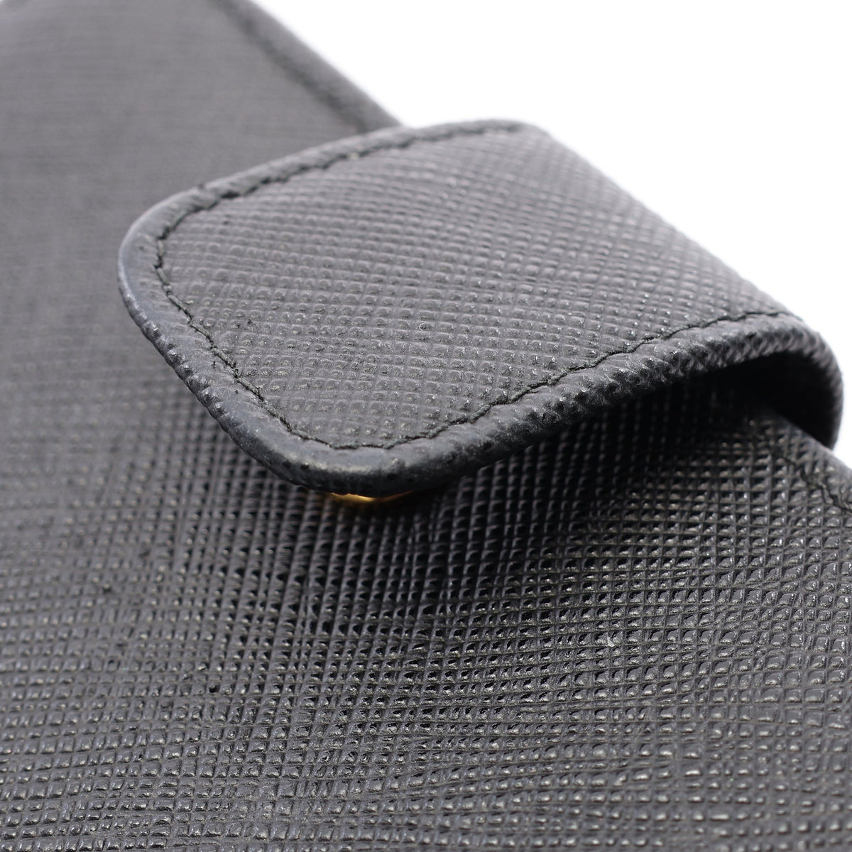 SAFFIANO TRIANGOLO 二つ折り財布 サフィアーノレザー ブラック プラダ