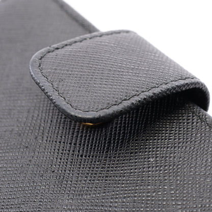 SAFFIANO TRIANGOLO 二つ折り財布 サフィアーノレザー ブラック プラダ