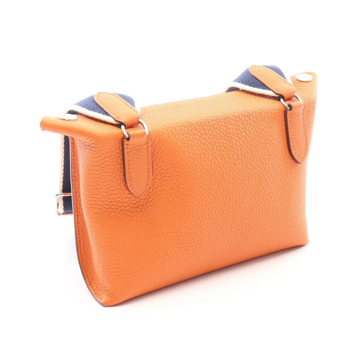 ヴィド ポッシュ ショルダーバッグ トゴ オレンジ シルバー金具 B刻印 エルメス