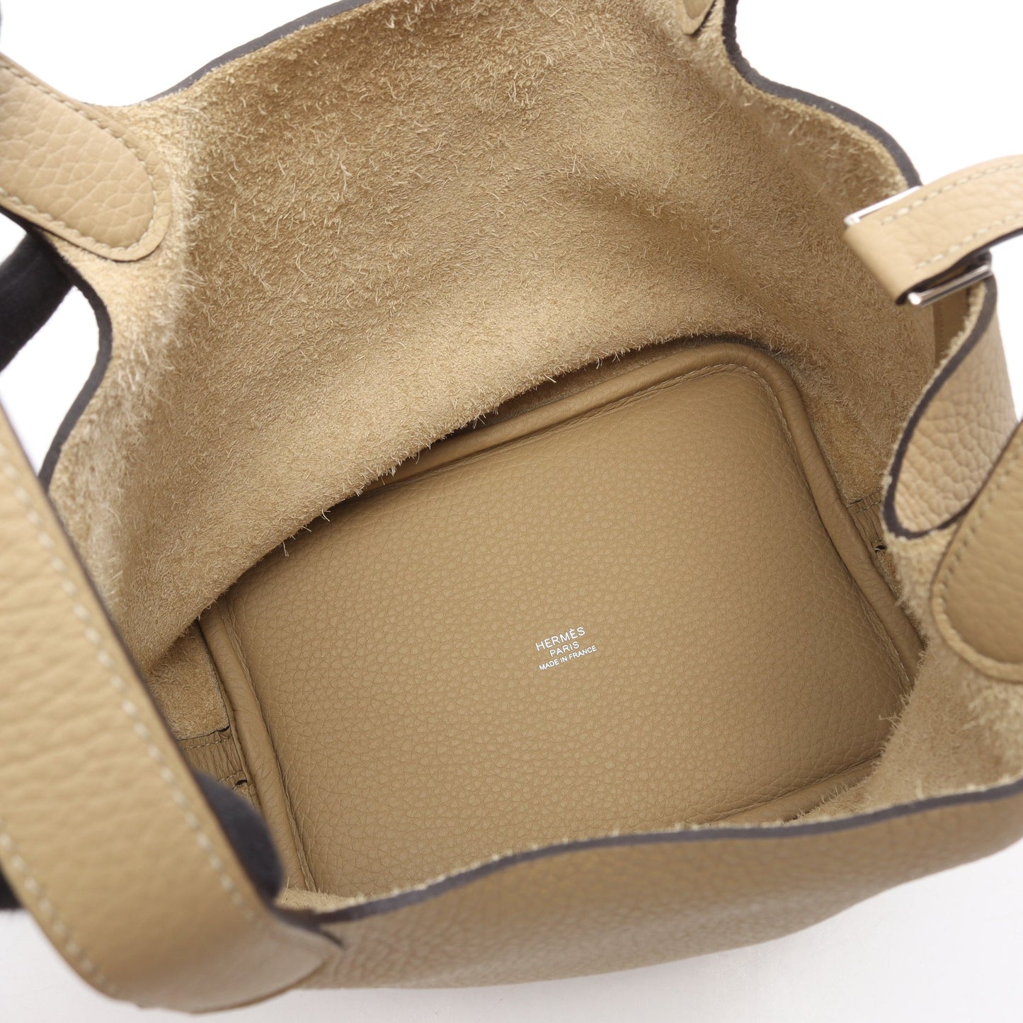 ピコタンロックPM トレンチ ハンドバッグ トリヨンクレマンス ベージュ シルバー金具 K刻印 エルメス
