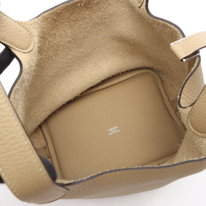 ピコタンロックPM トレンチ ハンドバッグ トリヨンクレマンス ベージュ シルバー金具 K刻印 エルメス