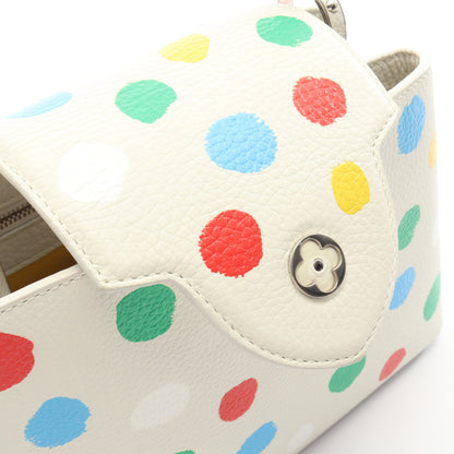 LV × YK カプシーヌBB ペインティッドドット 草間彌生 2WAY ハンドバッグ レザー ホワイト マルチカラー ルイヴィトン