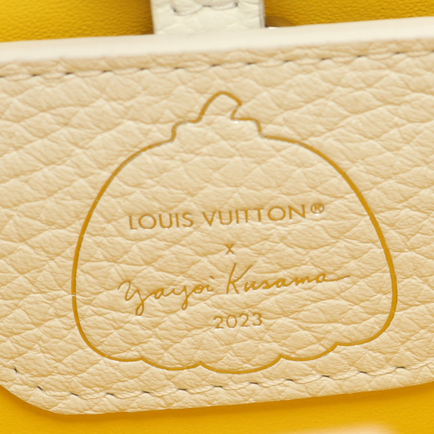 LV × YK カプシーヌBB ペインティッドドット 草間彌生 2WAY ハンドバッグ レザー ホワイト マルチカラー ルイヴィトン