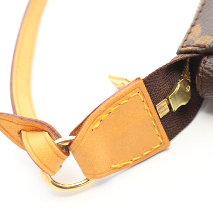 ポシェットアクセソワール モノグラム ハンドバッグ PVC レザー ブラウン ルイヴィトン バッグ LOUIS VUITTON