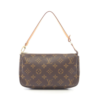 ポシェットアクセソワール モノグラム ハンドバッグ PVC レザー ブラウン ルイヴィトン バッグ LOUIS VUITTON