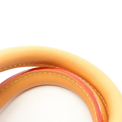 プーチ バッグ モノグラム 2WAY ハンドバッグ PVC レザー ブラウン ルイヴィトン