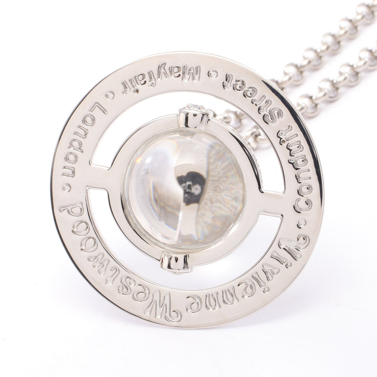 NEW SMALL ORB ネックレス ラインストーン シルバー マルチカラー ヴィヴィアンウエストウッド アクセサリー Vivienne Westwood