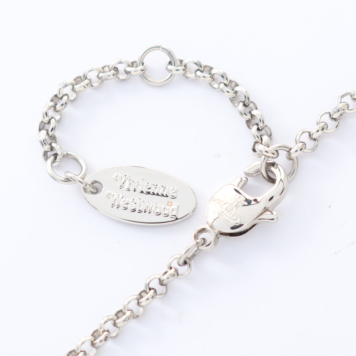 ミニ バス レリーフ ネックレス ラインストーン シルバー クリア ヴィヴィアンウエストウッド アクセサリー Vivienne Westwood