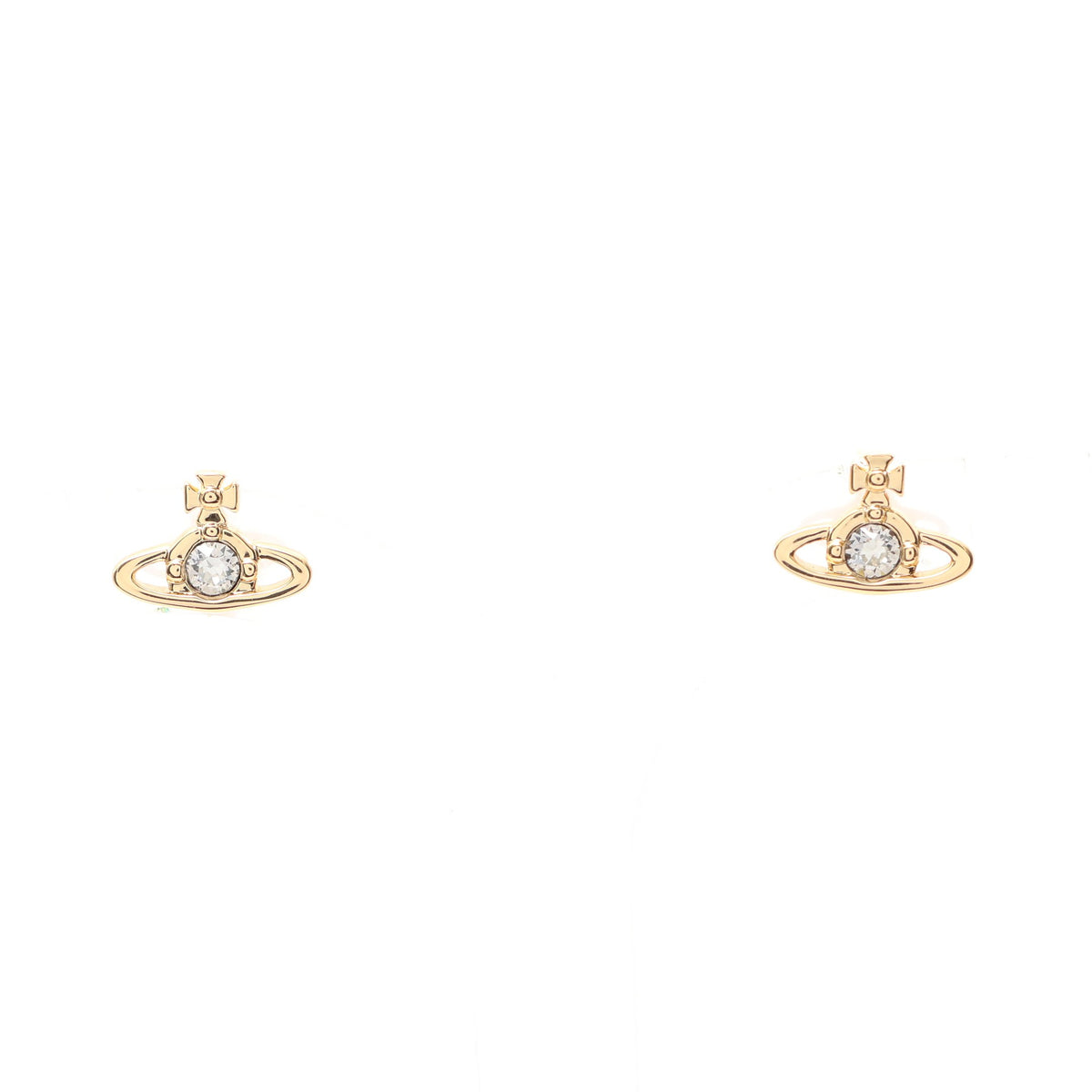 NANO SOLITAIRE オーブ ピアス GP ラインストーン ゴールド クリア ヴィヴィアンウエストウッド アクセサリー Vivienne Westwood