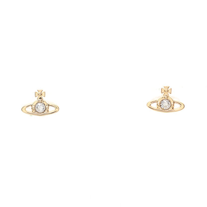 NANO SOLITAIRE オーブ ピアス GP ラインストーン ゴールド クリア ヴィヴィアンウエストウッド アクセサリー Vivienne Westwood