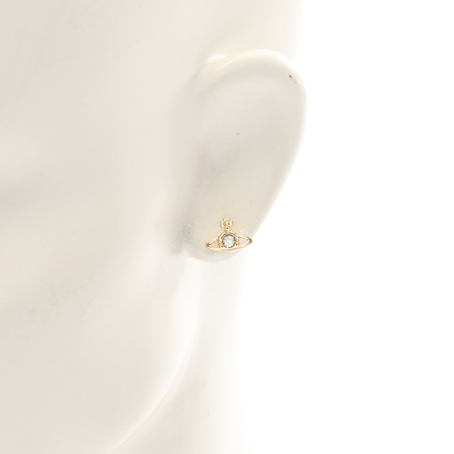 NANO SOLITAIRE オーブ ピアス GP ラインストーン ゴールド クリア ヴィヴィアンウエストウッド アクセサリー Vivienne Westwood