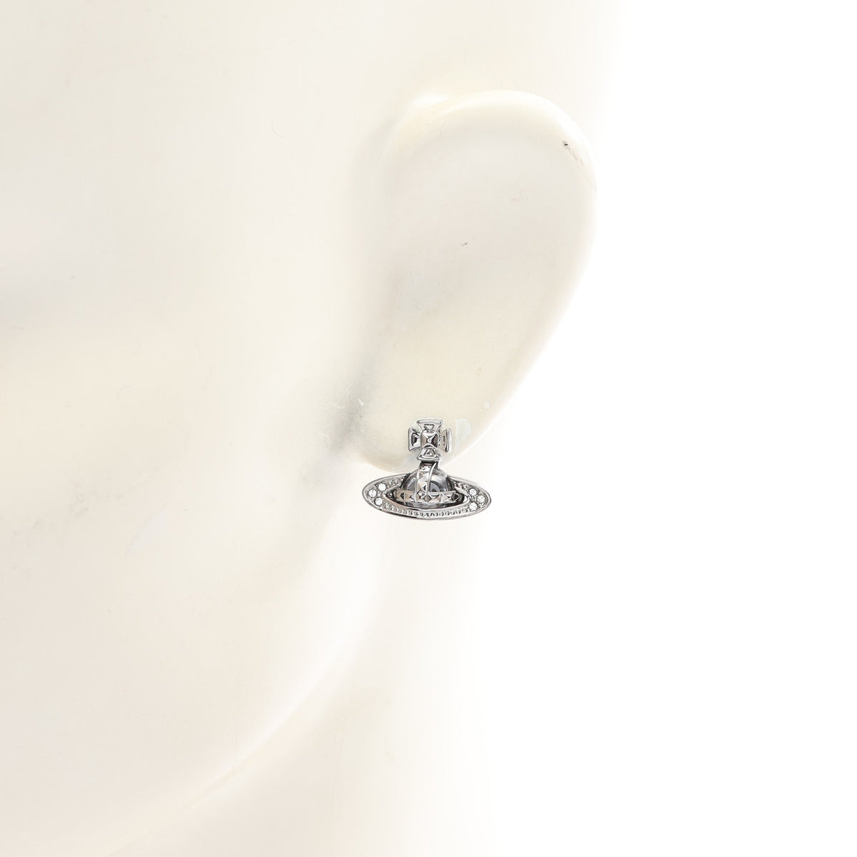 PINA BAS RELIEF EARRINGS ピナ バス レリーフ ピアス ラインストーン シルバー クリア ヴィヴィアンウエストウッド アクセサリー Vivienne Westwood