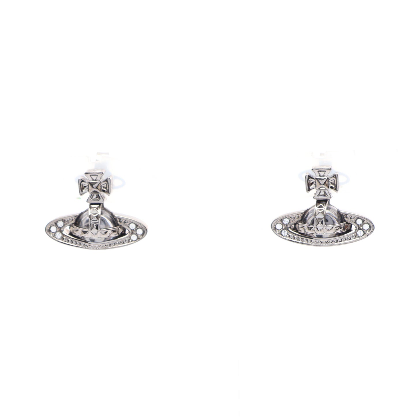 PINA BAS RELIEF EARRINGS ピナ バス レリーフ ピアス ラインストーン シルバー クリア ヴィヴィアンウエストウッド アクセサリー Vivienne Westwood