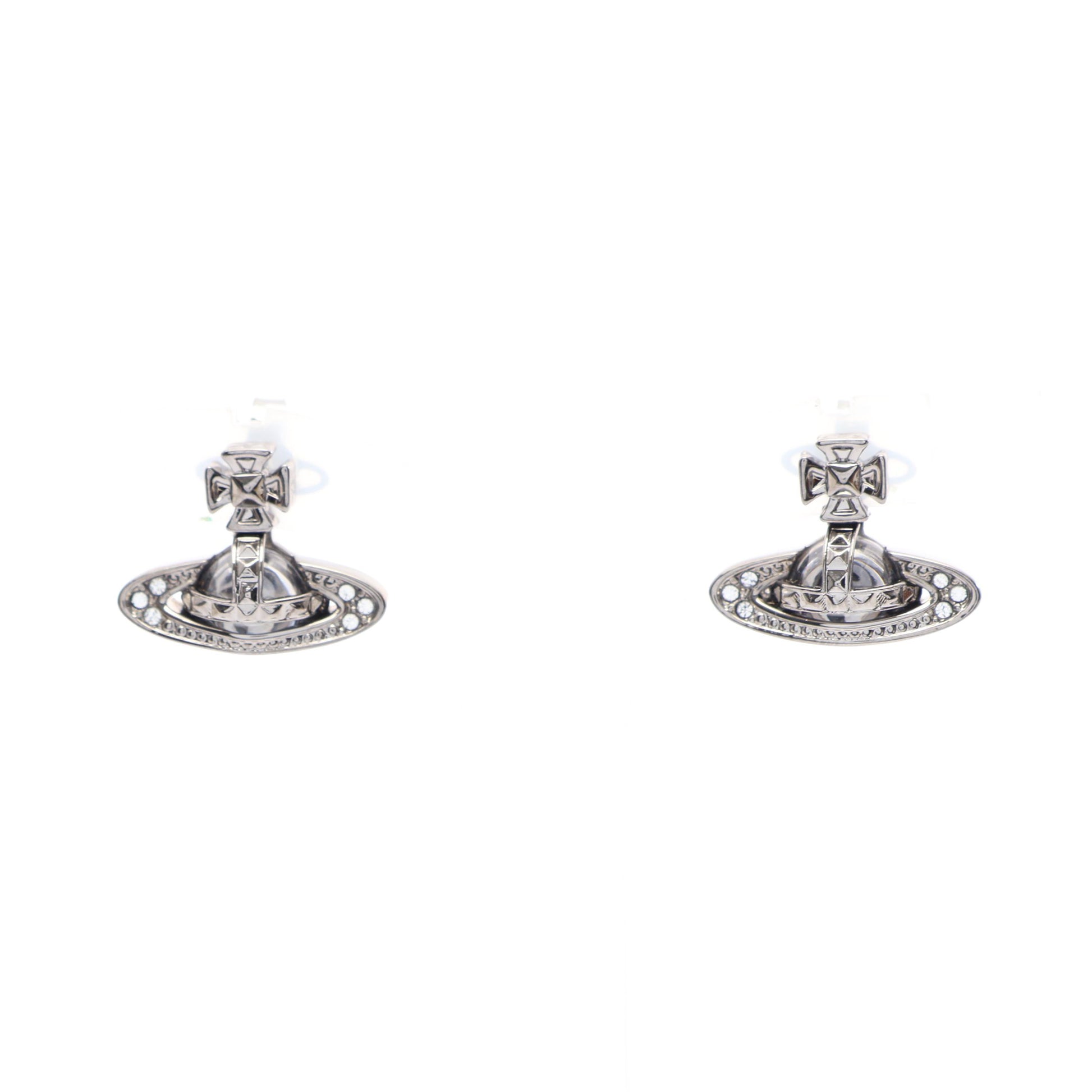 PINA BAS RELIEF EARRINGS ピナ バス レリーフ ピアス ラインストーン シルバー クリア ヴィヴィアンウエストウッド アクセサリー Vivienne Westwood