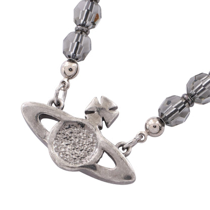 Man Messaline ネックレス ラインストーン ビーズ シルバー ブラック クリア ヴィヴィアンウエストウッド アクセサリー Vivienne Westwood