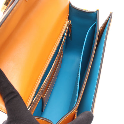 LV PONT 9 LVポンヌフ サマーゴールド ショルダーバッグ レザー オレンジ ルイヴィトン