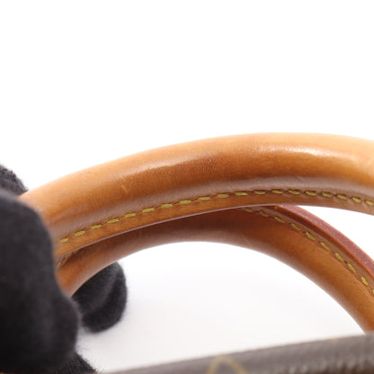トゥルーヴィル モノグラム ハンドバッグ PVC レザー ブラウン ルイヴィトン