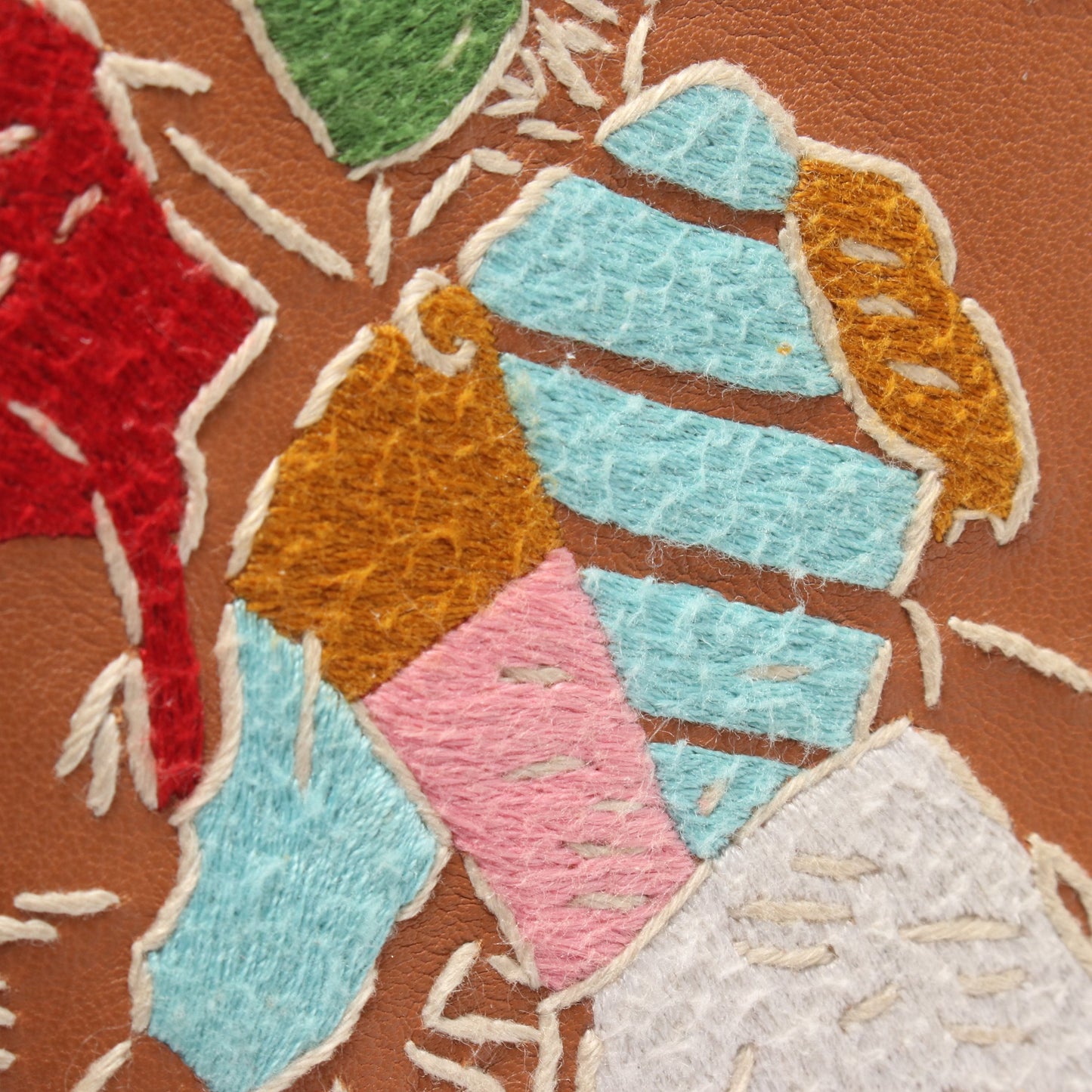 アザップロング クラシック 刺繍 ラウンドファスナー長財布 ヴォースイフト ゴールド マルチカラー シルバー金具 A刻印 エルメス