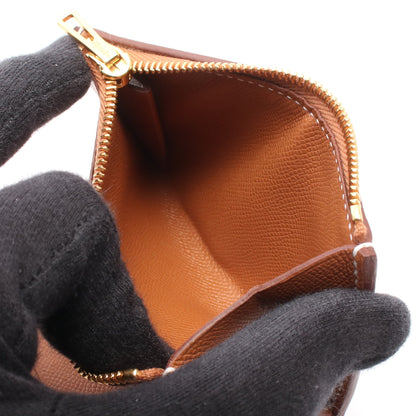 シャルニエール コンパクト ゴールド 三つ折り財布 ヴォーマダム ゴールド ゴールド金具 K刻印 エルメス