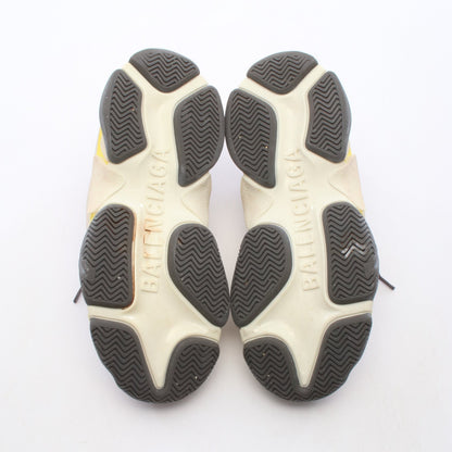 Triple S Trainer トリプル S トレーナー スニーカー ファブリック スエード レザー ライトグレー ライトブルー イエロー バレンシアガ