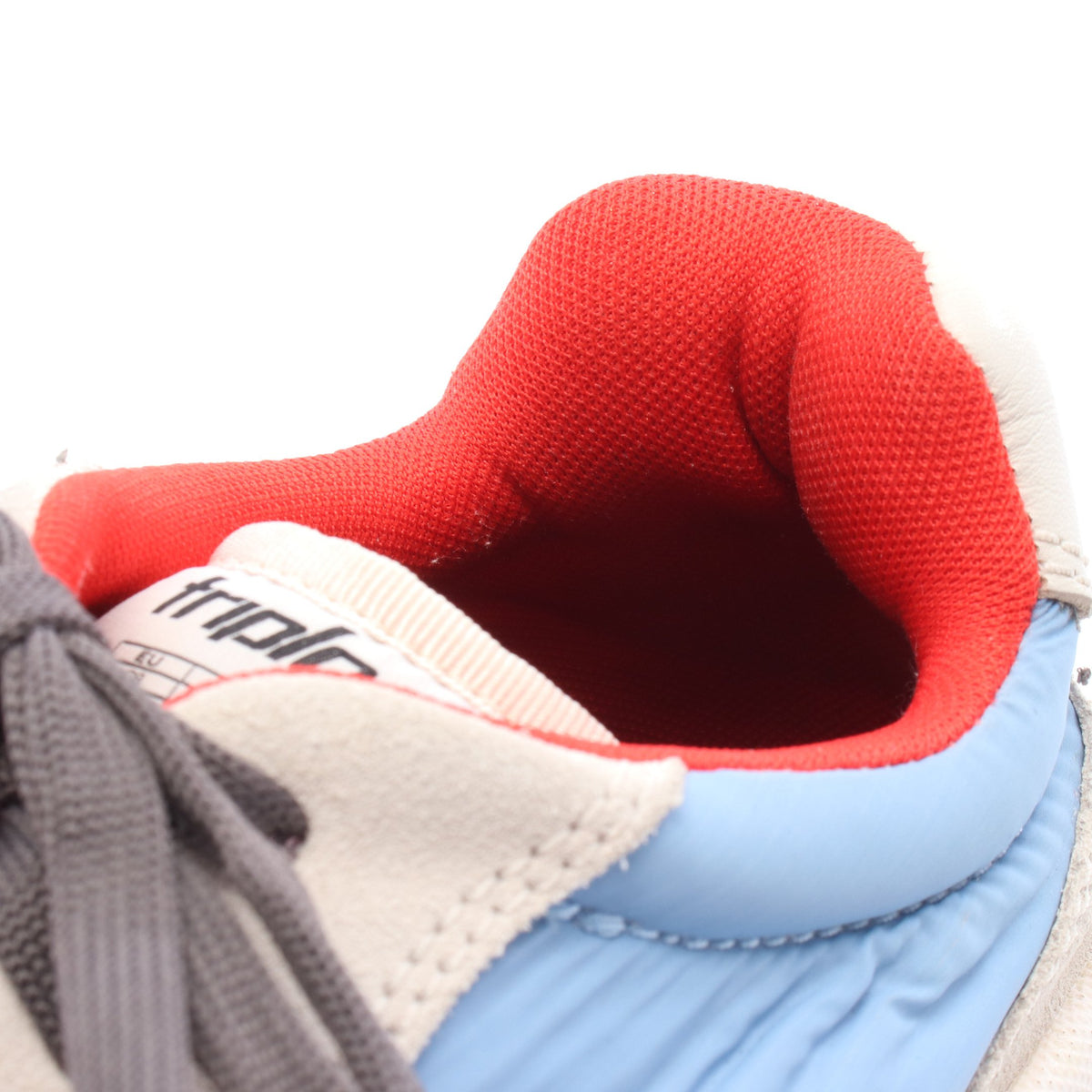Triple S Trainer トリプル S トレーナー スニーカー ファブリック スエード レザー ライトグレー ライトブルー イエロー バレンシアガ