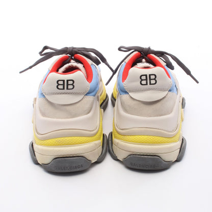 Triple S Trainer トリプル S トレーナー スニーカー ファブリック スエード レザー ライトグレー ライトブルー イエロー バレンシアガ