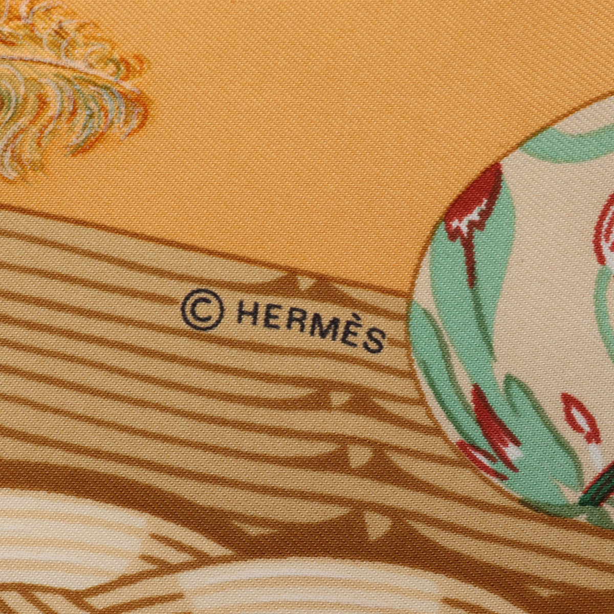カレ90 COUVEE D'HERMES スカーフ シルク ブラウン マルチカラー エルメス 財布・小物 HERMES