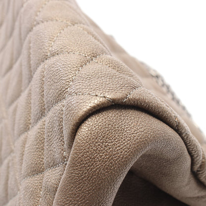 マトラッセ マドモアゼル ボーリングバッグ チェーンショルダーバッグ レザー ブロンズ シルバー金具 シャネル