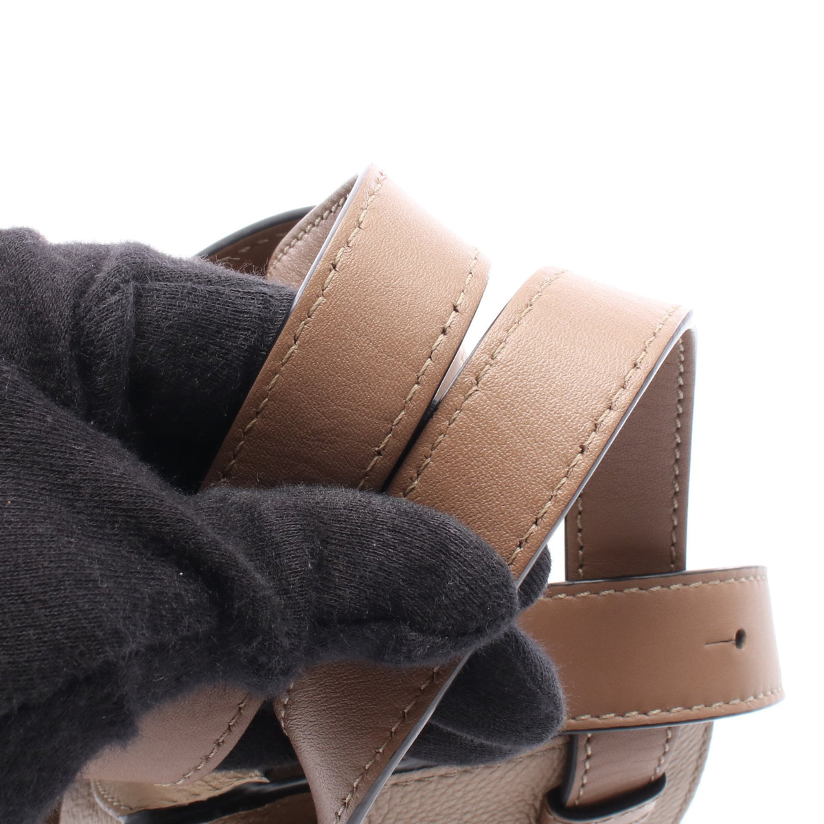 HAMMOCK SMALL ハンモック スモール 2WAY ハンドバッグ レザー ベージュ ブラウン ロエベ