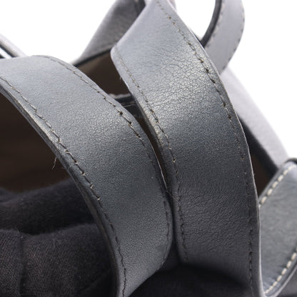 HAMMOCK MEDIUM ハンモック ミディアム 2WAY ハンドバッグ レザー ダークグレー ロエベ